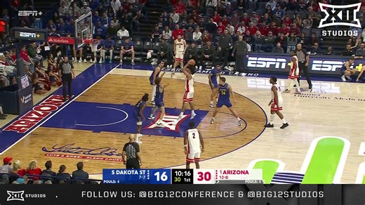 Koa Peat Double-Double 📈 19 PTS | 14 REB | 7-12 FG Highlights vs. South Dakota State 🎥 #Big12MBB | Arizona Men's Basketball | Big 12 Conference