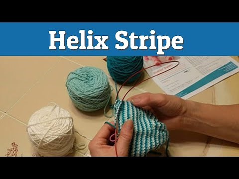 Helix Stripe Knitting Technique Step by Step Colorwork Tutorial