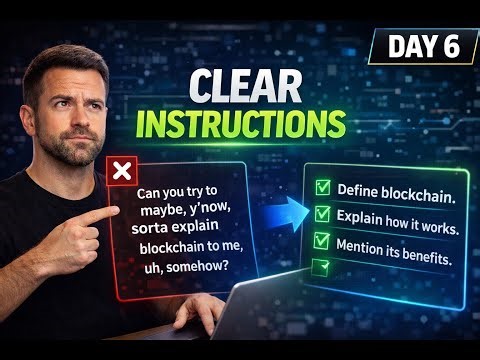 Instructional Prompting Explained | How to Give Clear AI Commands | Day 6 | Malayalam
