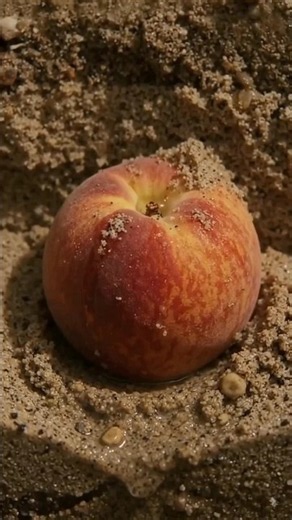 🍑 One Peach Fell in the Desert… You Won’t Believe What Happened Next!#short#viral #trending