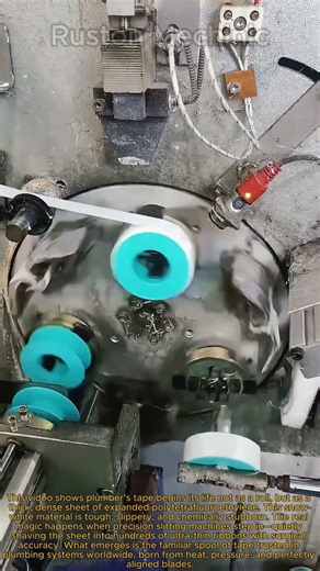 How Plumber's Tape (PTFE) Is Made: Satisfying Slitting Machine Process