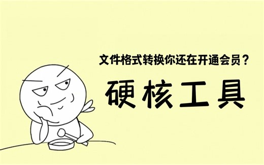 一个完全免费且不限次数的格式转换工具