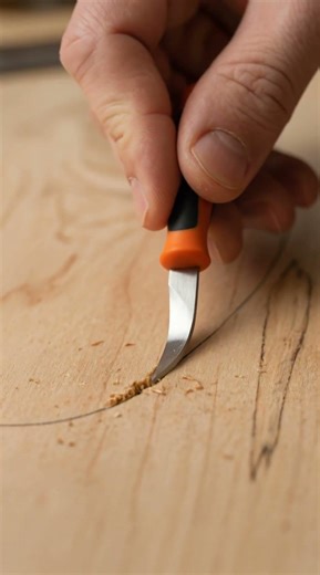 This Marking Knife Flexes to Scribe Perfect Curves