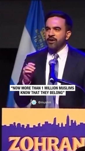 226K views · 11K reactions | “Now more than one million Muslims will know that they belong.” – Zohran Mamdani during his acceptance speech after elected mayor as New York City. @zohrankmamdani | Muslim | Facebook
