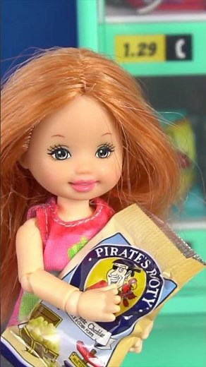 Barbie Dolls use Mini Verse Vending Machine