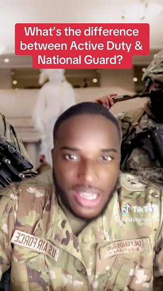 The difference between active duty & th guard #activeduty #nationalguard #fyp #defenderjo #troops #military #army #navy #marines #coastguard #Airforce #Miltok #foryoupage #fypシ #fypシ゚viral #fyppppppppppppppppppppppp