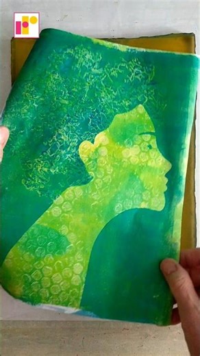 Gel Printing with handmade masks | Mixed Media | Art Journal
