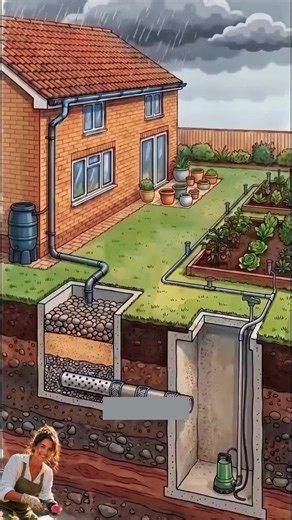 Kostenlos den Garten mit Regenwasser bewässern! 🌧️💧 Genial, nachhaltig und richtig clever. 🌱 #garten #bewässerung #nachhaltigkeit #diy #Innovation