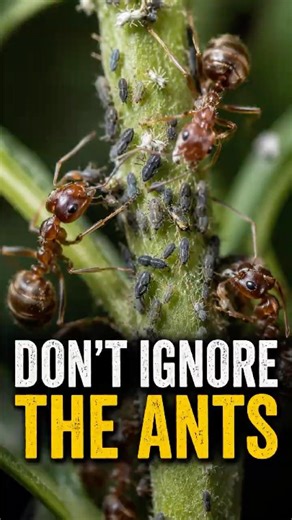 Aphids + Ants = Garden Disaster #gardencare #farming #pestmanagement