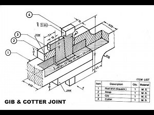 GIB & COTTER JOINT 2D MALAYALAM TUTORIAL
