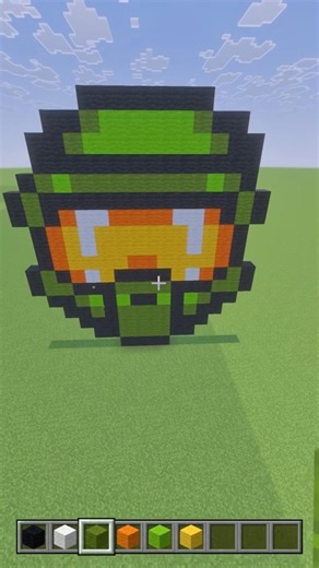 Minecraft Pixel Art (Master Chief 117) #shorts