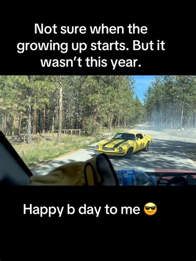 Birthday burnout. In my 1977 z28 Camaro.