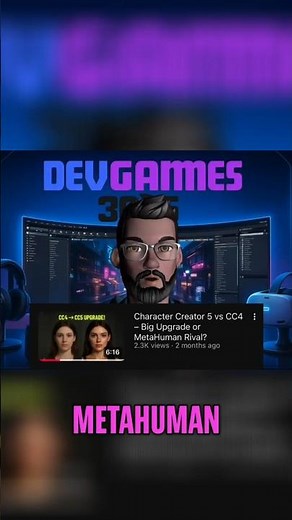 CC5 vs MetaHuman: The Pricing Model WAR! #shorts