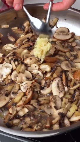 creamy triple mushroom truffle risotto