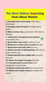 1M views · 6.4K reactions | . . . You Won't believe Surprising Facts About Women #reelsfacebook #health #reelsviralシ #postviralシ #reelsfbシ #ukreels #tiktokviral #TrumpNews #usareels #Trump | My Health Tips | Facebook