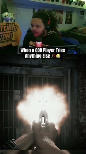 When a Cod player tries anything else 😭🥀 #gaming #callofduty #residentevil #funny #shorts