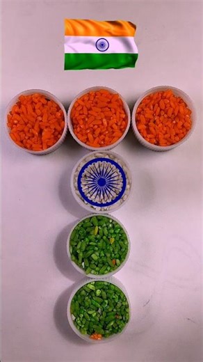 Creative India Flag Rice Art Tutorial 🎨 | T Letter Flag Art