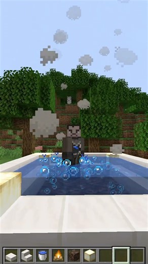 Working sauna in minecraft! #minecrafthacks #shorts