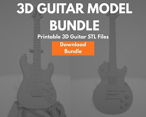 3D Electric Guitar STL Model Bundle | High-detail Mini Decor for Musicians & Makers | Music Lover Gift Idea | Digital Download - Etsy Canada