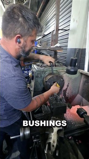 Making polyurethane bushings is easier said than done 😅 #CarBuild #ProjectCar #CustomParts