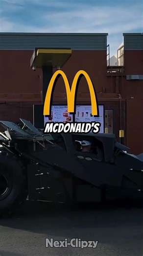 Real Life Batman Car Goes to McDonald’s...