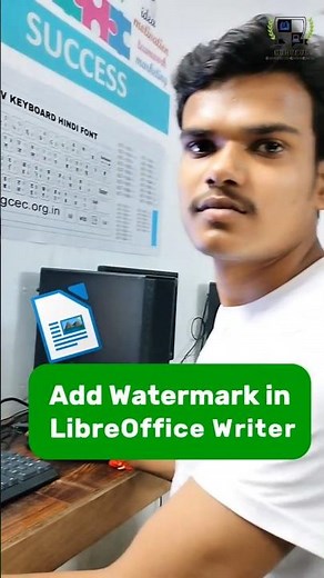 Add Watermark in LibreOffice Writer Easy Trick #codewithgurukul