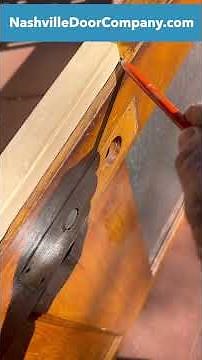 Fill a mortise lock cavity on repurposed door