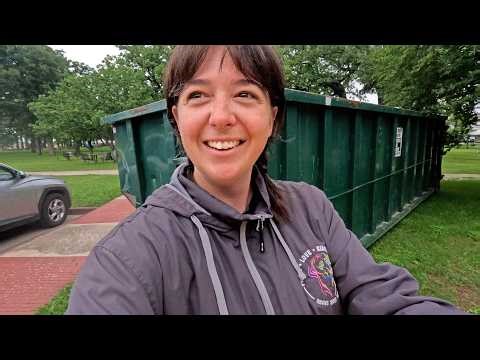 THE BIG DUMPSTERS ARE ON CAMPUS
