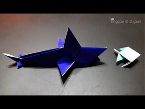 shark origami 상어 종이접기