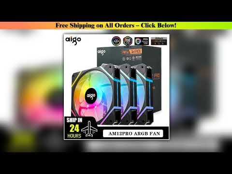 Aigo AM12PRO RGB FAN Ventoinha 120mm Pc Computer Case Fan PWM 12cm White CPU Water Cooler Silent AR