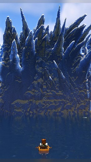 Minecraft's Largest Ice Wall #minecraft#minecraftbuilding#MMORPG #minecraftserver