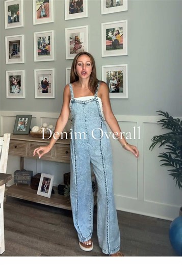 Stylish Denim Overalls for Comfortable Airport Travel