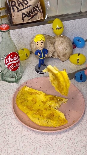 44K views · 3.1K reactions | Wastelanders wanna join me for a Deathclaw Egg Omelette in the wasteland? @fallout @bethesda #fallout #bethesda #deathclaw #deathclawegg #falloutfood #falloutchef #falloutcollector #falloutcollection #fallout3 #fallout4 #fallout76 #falloutnewvegas #crafting #videogames #gaming #collector #create #painting #gamer #bethesdagamestudios #pov #wasteland #wastelanders #gamingvibes | Mrs.Fallout | Facebook