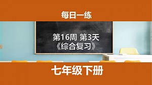 七年级每日一练（16-3）【综合复习】
