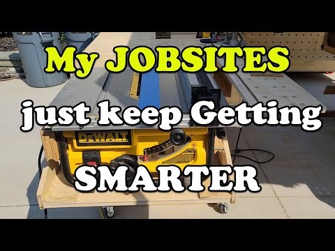SMART Table Saw Cradle is incredible with the workbench!