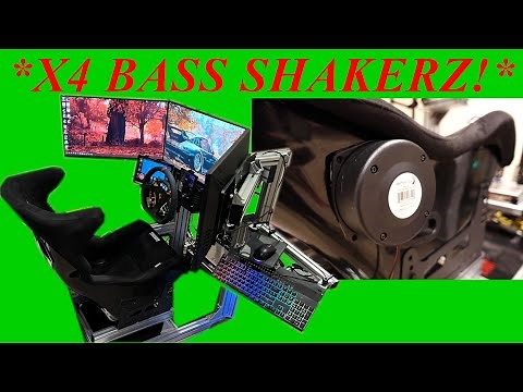 How I installed 4 bass shakers to my racing simulator