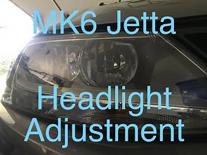 How to adjust the Volkswagen Jetta headlights
