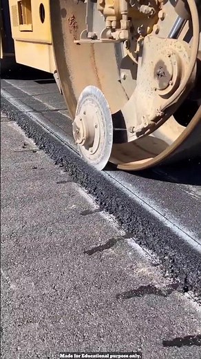 Why cut the edges of asphalt road