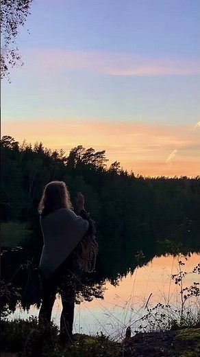 This is Kulning — an ancient nordic call *full video on channel* 🌙🍂