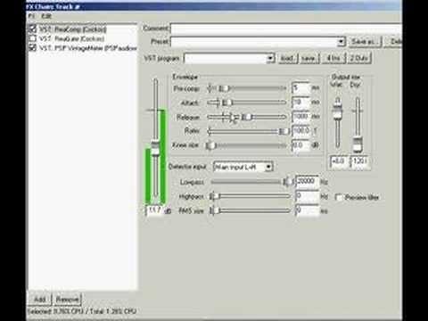 Reaper Tutorial: ReaComp basics