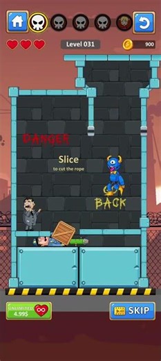 Blue Monster Pin Lvl 31 gameplay (iOS Android)