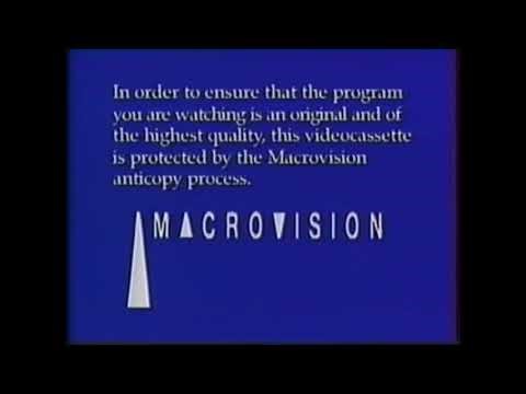 Macrovision Warning Screen (1991-1999)