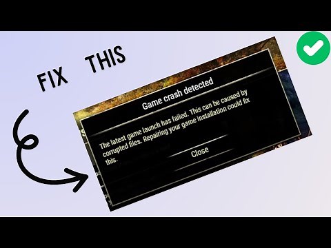 How to fix “Game Crash detected” in Elder Scrolls Online
