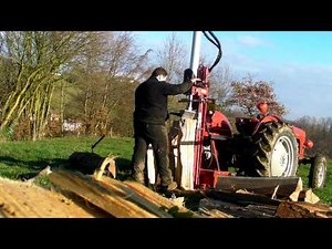 Fendeuse à bois sur Massey Ferguson