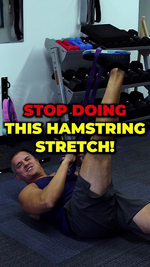 Learn how to stretch your hamstrings properly❗️ • • 🏋🏻Are you doing this banded hamstring stretch or another generic hamstring stretch and your hamstrings never loosen up? We need to address your glute and your deep hip rotators first. Instead of those stretches, do 2 sets of 10-12 reps on each side of the hip airplane and then stretch your hamstrings like this! • • 💪🏼Code ‘DRROB’ will get you 10% Off @transparentlabs entire website! • • 🙋🏻‍♂️Questions? Please leave them in the comments an