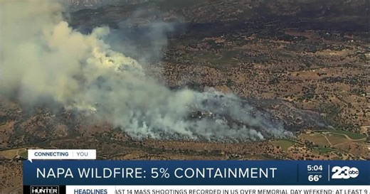 Wildfire in Napa Valley forces evacuations