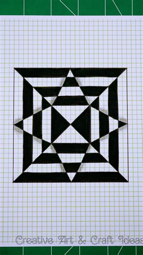 767K views · 3.8K reactions | Creating 3D step-by-step illusion drawings easy #3D #art #illusion #drawing #opticalillusion | Creative Art & Craft Ideas | Facebook