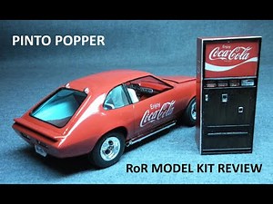 Popper Pinto Custom Coca Cola ‘77 Ford Pinto 1:25 Scale AMT #1166 -Model Kit Build & Review