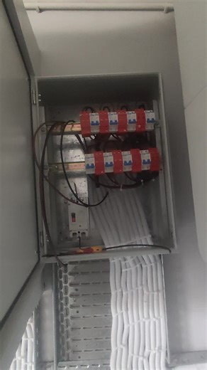 "The brain and the shield. Currently integrating the PV Combiner Boxes...