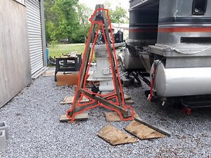 Outboard engine lift and stand part 1